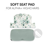 Hauck Alpha+ Highchair Select Seat Pad - Jersey Leaves Mint