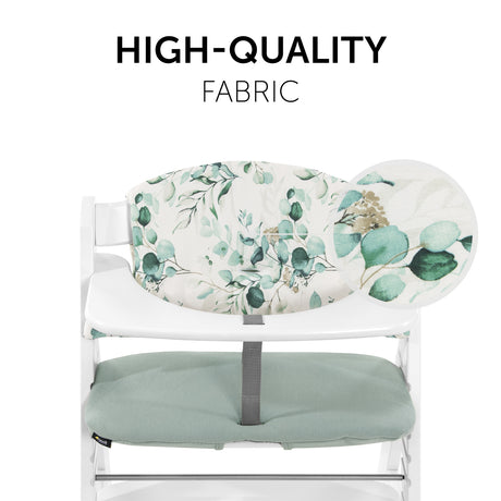 Hauck Alpha+ Highchair Select Seat Pad - Jersey Leaves Mint