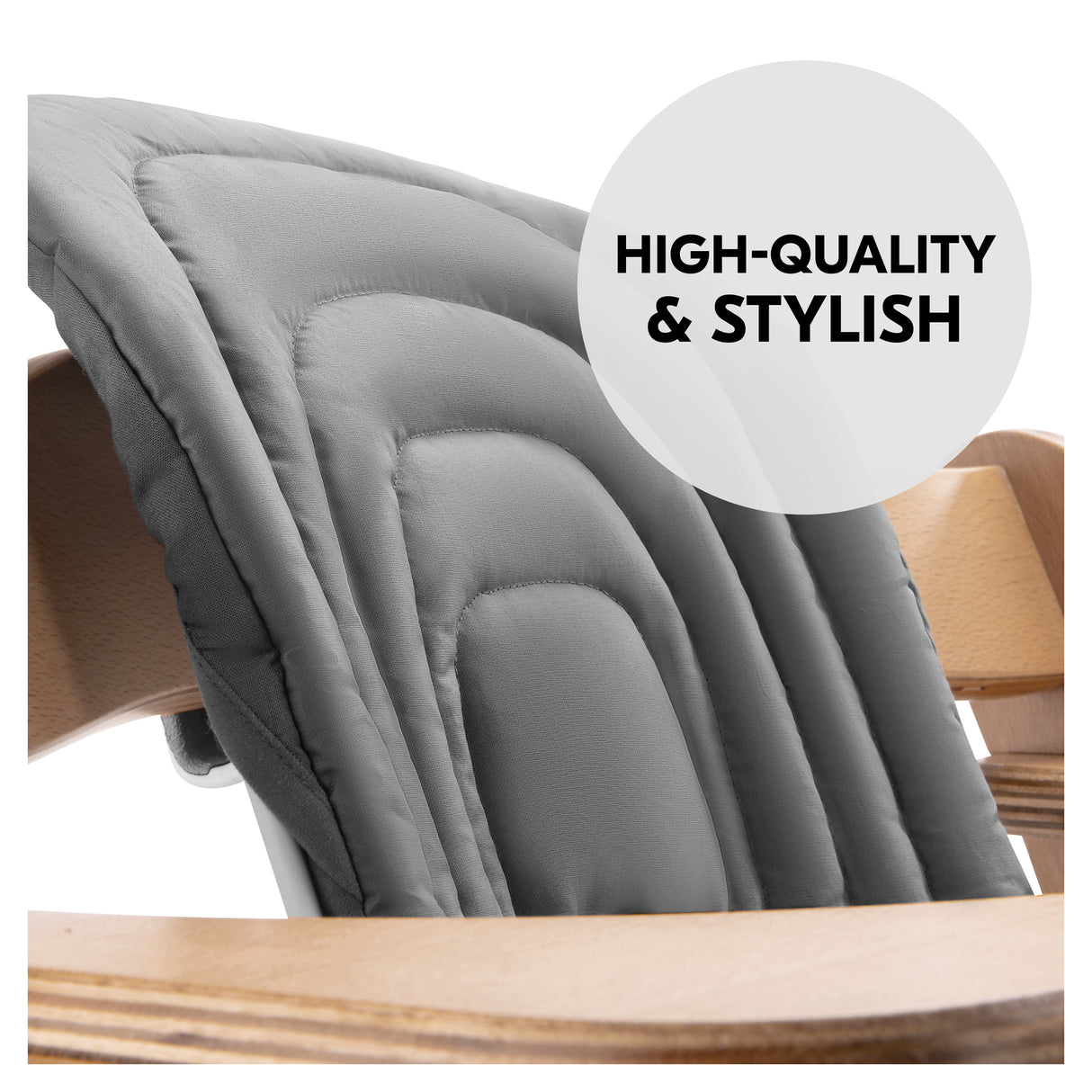 Hauck Alpha+ Highchair Baby Seat Pad - Dark Grey