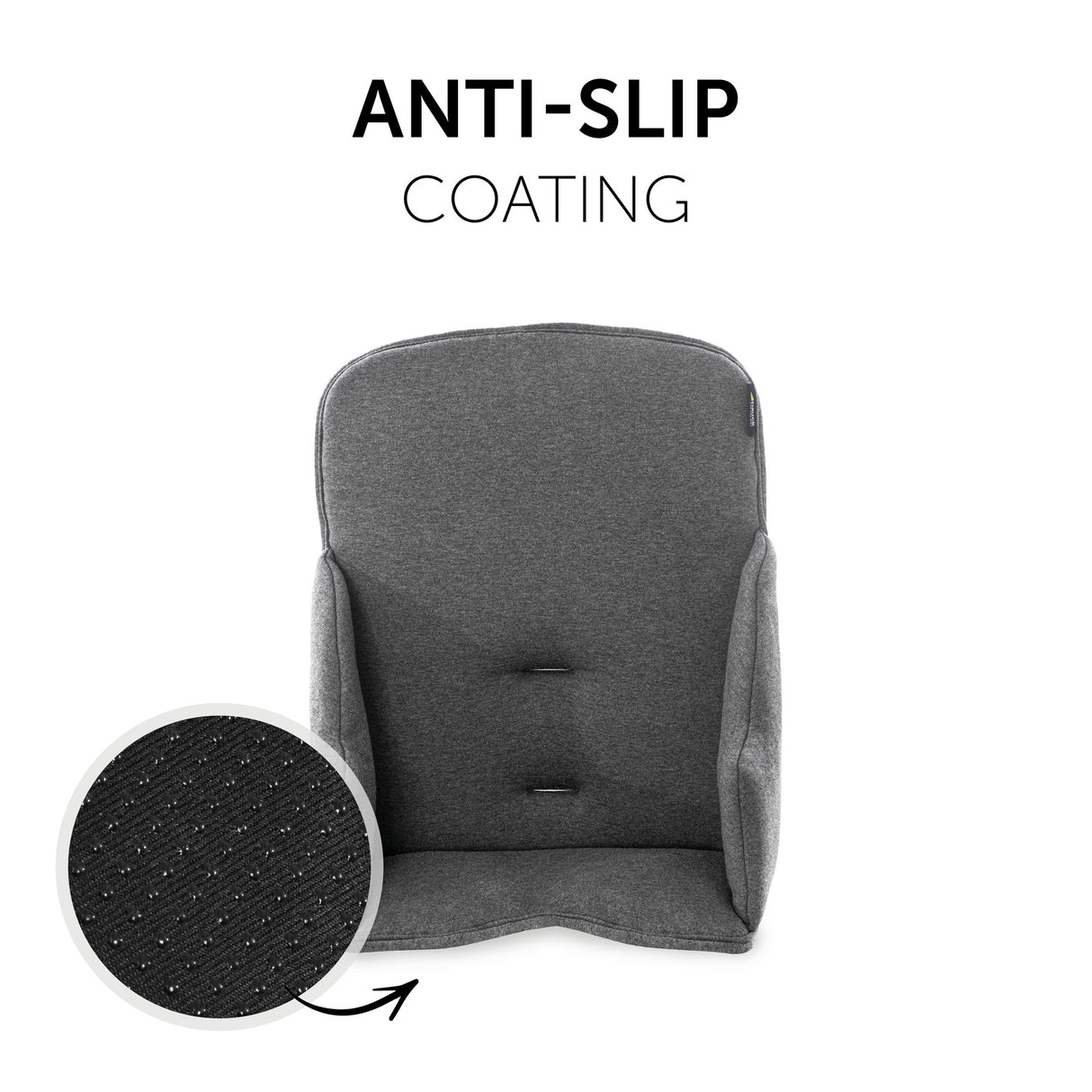 Hauck Alpha+ Cosy Select Seat Pad - Jersey Charcoal