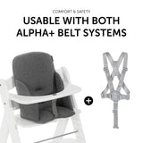 Hauck Alpha+ Cosy Select Seat Pad - Jersey Charcoal