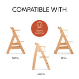 Hauck Alpha+ Highchair Cosy Comfort Seat Pad - Stretch Grey