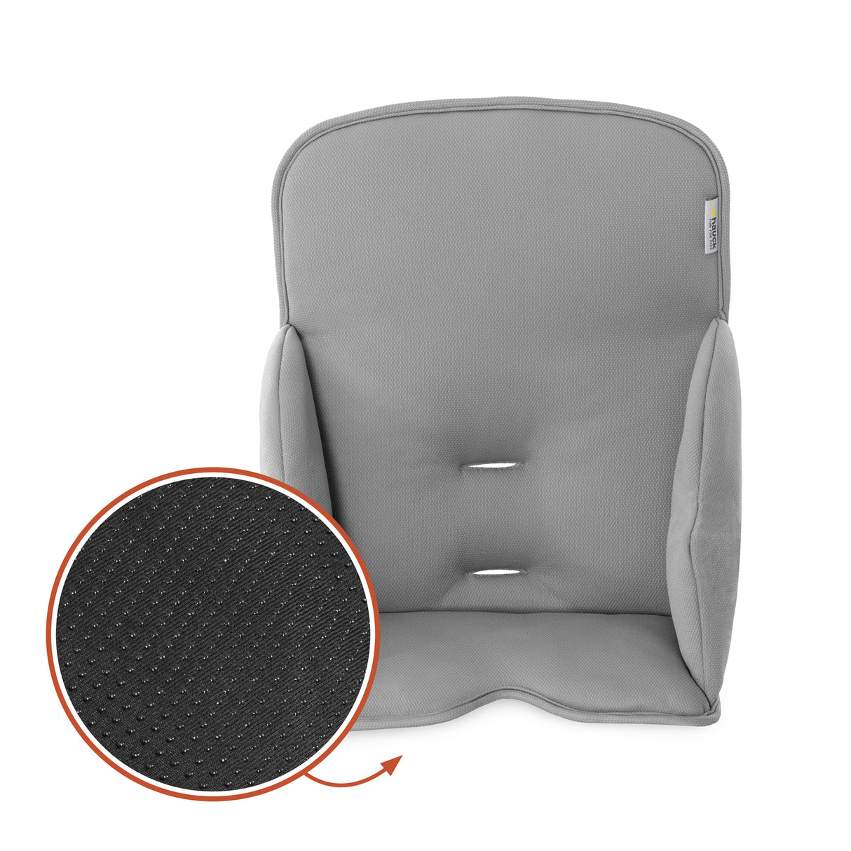 Hauck Alpha+ Highchair Cosy Comfort Seat Pad - Stretch Grey