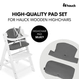 Hauck Alpha+ Highchair Select Seat Pad - Muslin Dark Grey