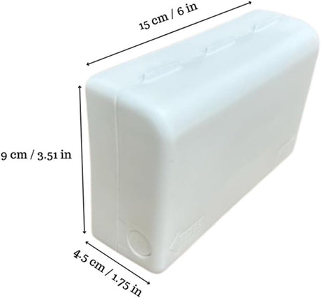 BabySecurity Double Electric Plug Socket Cover - White