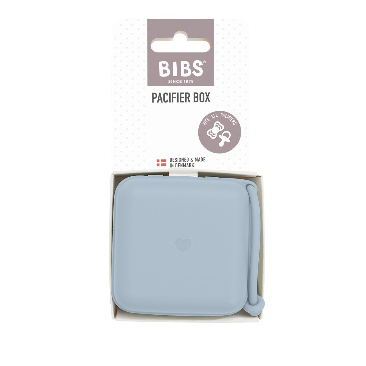 BIBS Pacifier Storage Box - Baby Blue