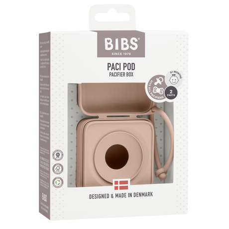 BIBS Pacifier Storage Box - Blush