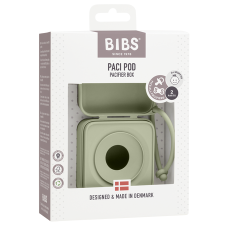 BIBS Pacifier Storage Box - Sage
