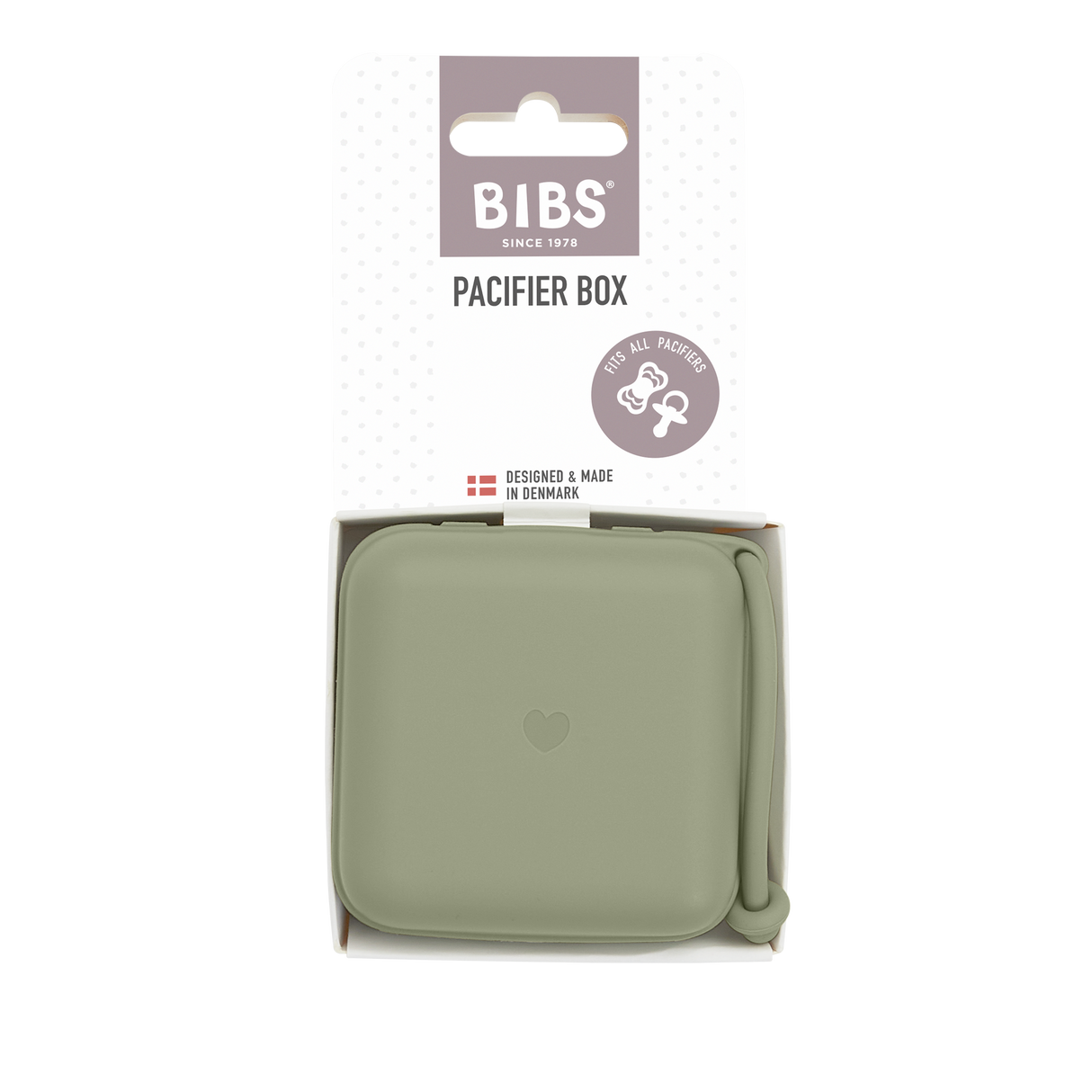 BIBS Pacifier Storage Box - Sage