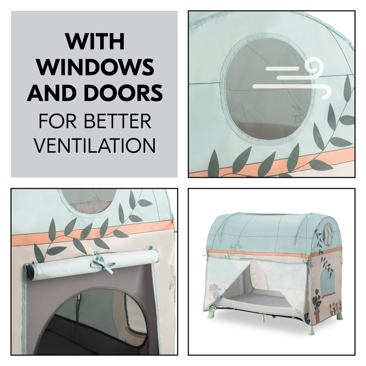 Hauck Travel Cot Play Cover - Plants