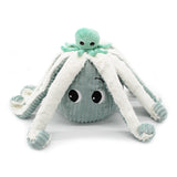Les Ptipotos Plush Cuddly Toy: Olly the Octopus Dad & Baby - Mint