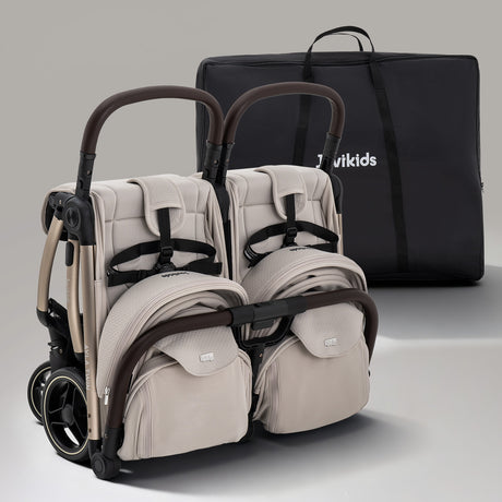 Jovikids Ayla Double Pushchair - Dawn Beige