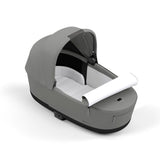 Cybex Priam Travel System with Accessories, Cloud T Car Seat & ISOFIX Base - Mirage Grey / Rose Gold Frame