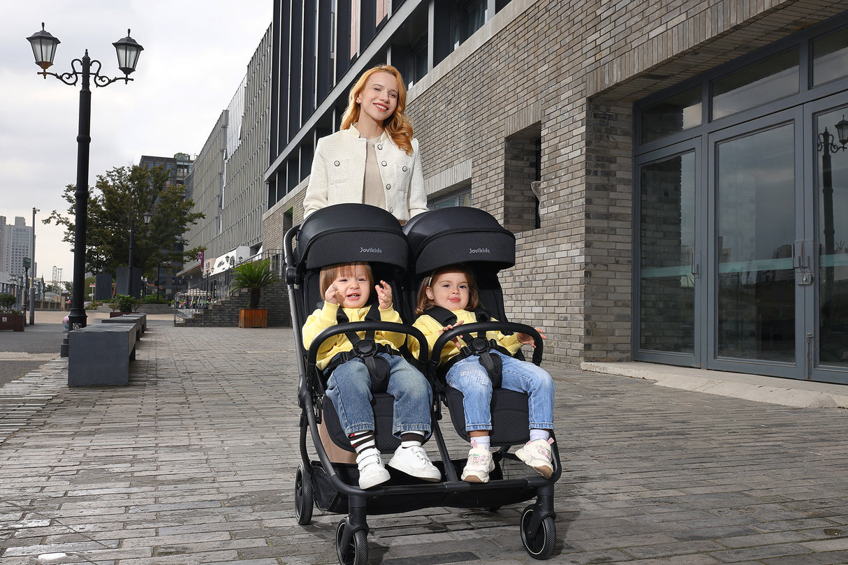 Jovikids Ayla Double Pushchair - Dawn Beige