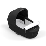 Cybex Priam Travel System with Accessories, Cloud T Car Seat & ISOFIX Base - Sepia Black / Chrome Black Frame