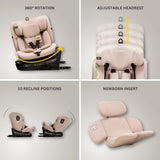 Jovikids Ranger TT Rotating Car Seat - Rosewood
