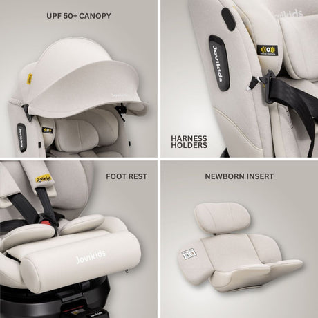 Jovikids Ranger 2 Rotating Car Seat - Milkstone