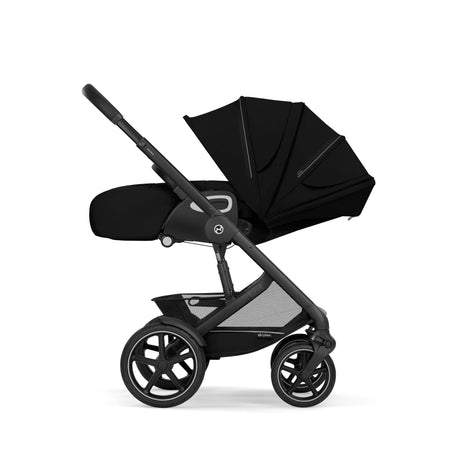 Cybex Talos S Lux Newborn Nest Travel System with Cloud T Car Seat & ISOFIX Base - Moon Black