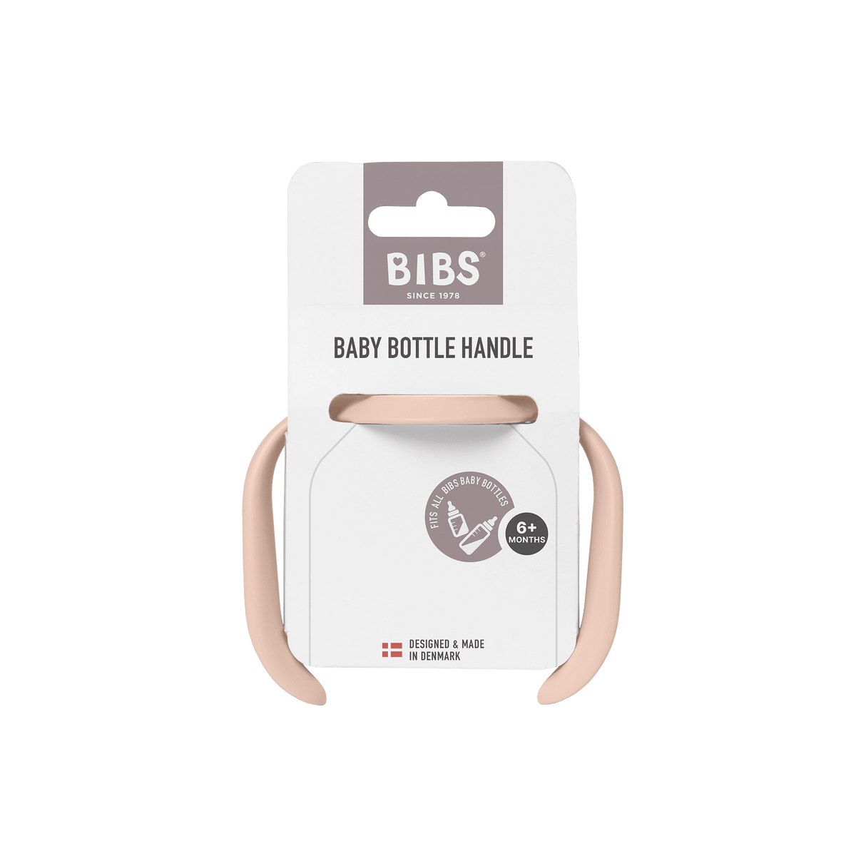 BIBS Easy Grip Baby Bottle Handle - Blush