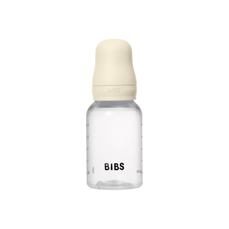 BIBS Slow Flow 2 Pack 150ml Round Latex Baby Bottle Set - Ivory