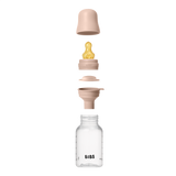 BIBS Slow Flow 150ml Latex Baby Bottle - Blush