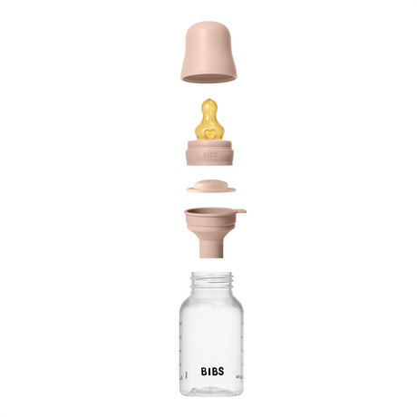 BIBS Slow Flow 150ml Latex Baby Bottle - Blush