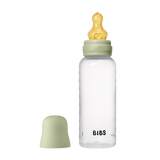 BIBS Medium Flow 270ml Round Latex Baby Bottle - Sage