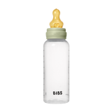 BIBS Medium Flow 270ml Round Latex Baby Bottle - Sage