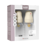 BIBS Slow Flow 2 Pack 150ml Round Latex Baby Bottle Set - Ivory
