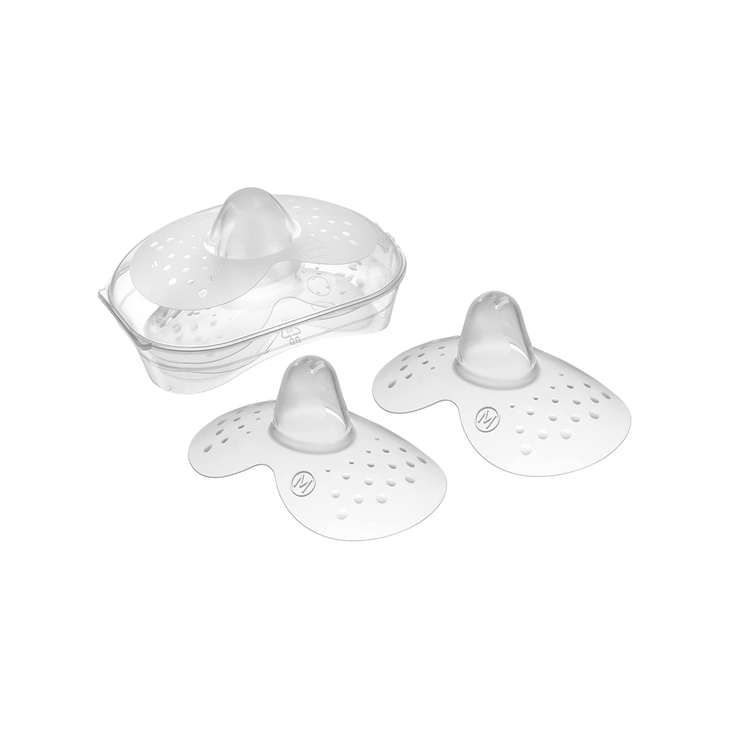 Breast Protector Nipple Shields Twin Pack & Case – Medium
