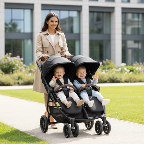 Jané Twinlink Ultra-Light Double Side by Side Pushchair for Twins