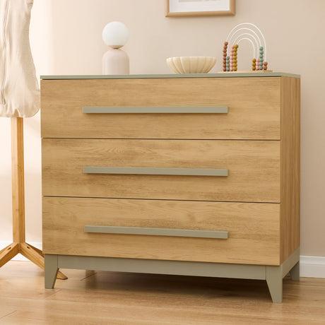 Tutti Bambini Hallee Dresser / Chest Changer - Golden Oak & Sage