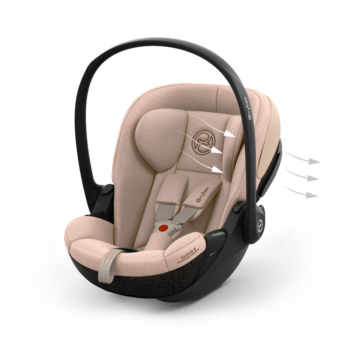 Cybex Cloud S i-Size Infant Car Seat - COMFORT Cozy Beige