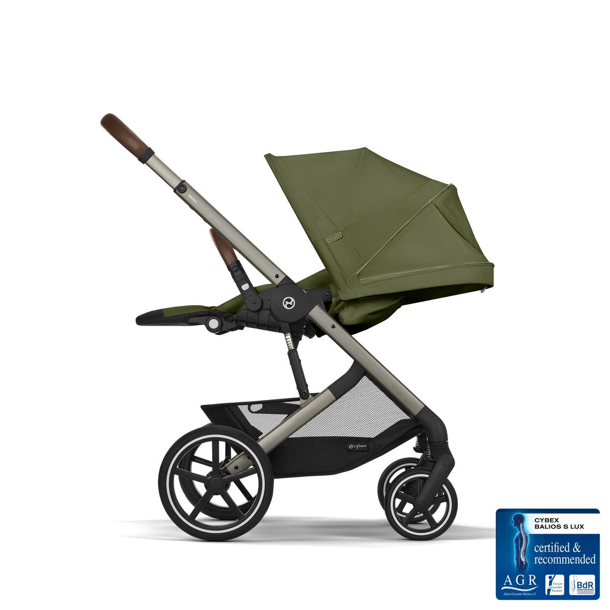 Cybex Balios S Lux Travel System with Cloud G & ISOFIX Base - Moss Green