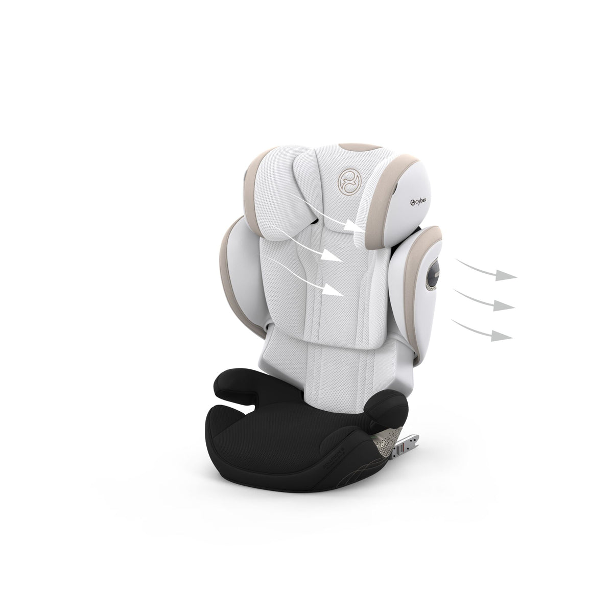 Cybex Solution S i-Size Child Car Seat - STYLE Off White