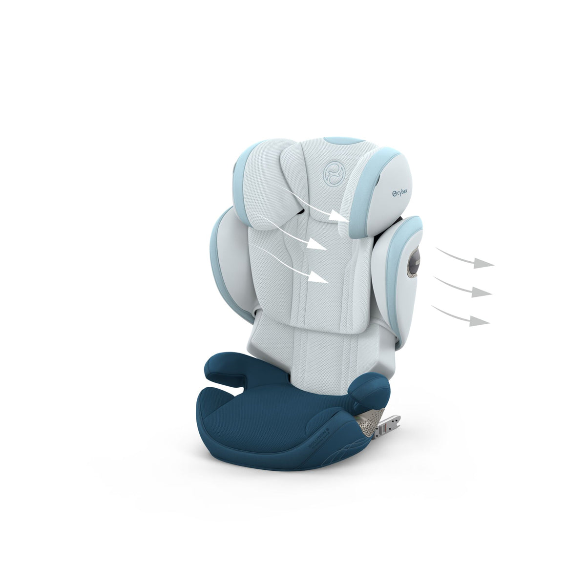 Cybex Solution S i-Size Child Car Seat - STYLE Opal Blue