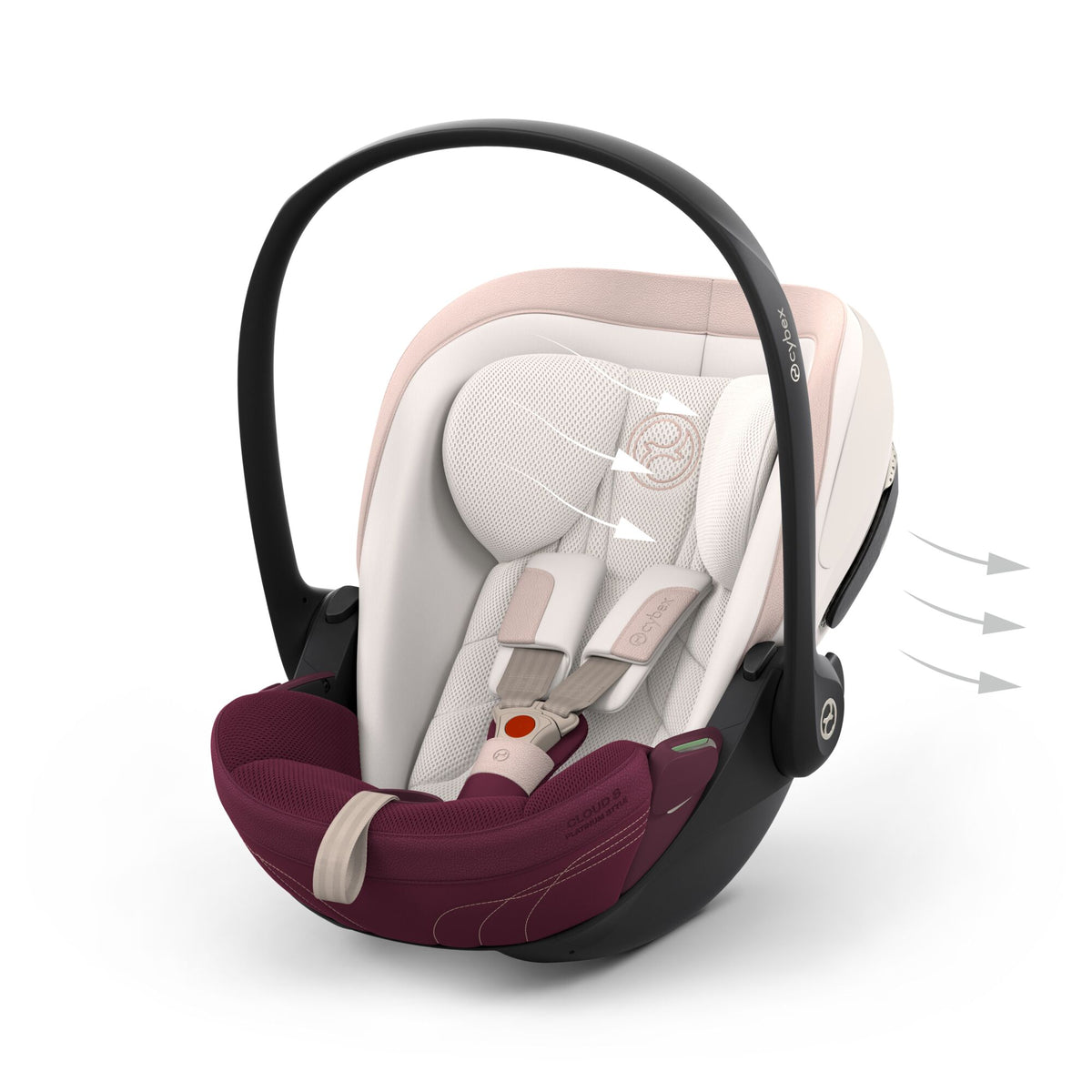 Cybex Cloud S i-Size Infant Car Seat - STYLE Quartz Pink