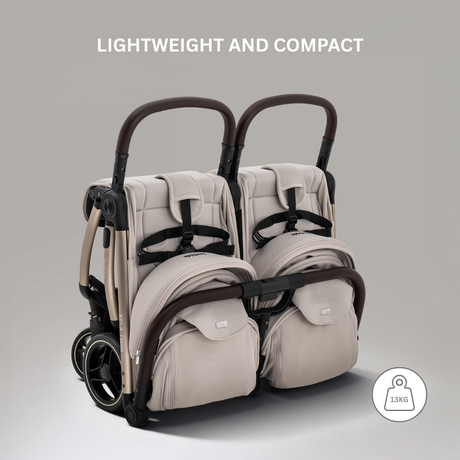 Jovikids Ayla Double Pushchair - Dawn Beige