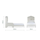 CuddleCo Single Bed with Storage - House