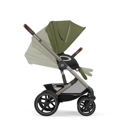 Cybex Talos S Lux Newborn Nest Travel System with Cloud T Car Seat & ISOFIX Base - Moss Green