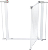Clippasafe 73-96cm x H76.5cm White Metal Pressure Fit Safety Stair Gate