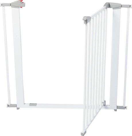Clippasafe 73-96cm x H76.5cm White Metal Pressure Fit Safety Stair Gate