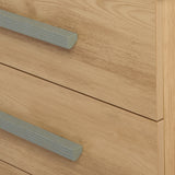 Tutti Bambini Hallee Dresser / Chest Changer - Golden Oak & Sage Weave
