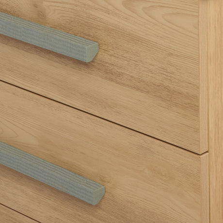 Tutti Bambini Hallee Dresser / Chest Changer - Golden Oak & Sage Weave