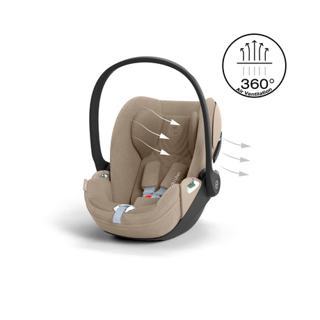 Cybex ePriam 2026 Ultimate Bundle with Cloud T & ISOIFX Base - Matt Black/Cozy Beige