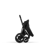Cybex e-Priam Travel System with Accessories, Cloud T Car Seat & ISOFIX Base - Sepia Black / Matt Black Frame