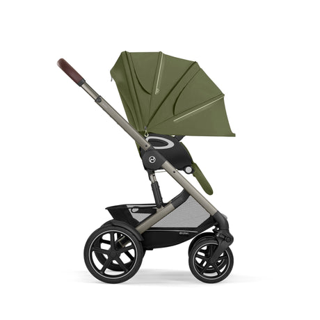 Cybex Talos S Lux Newborn Nest Travel System with Cloud T Car Seat & ISOFIX Base - Moss Green