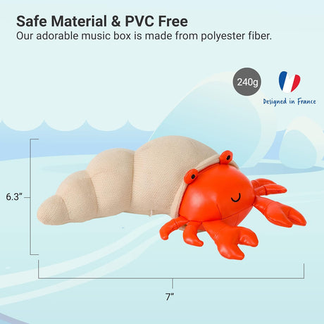 Little Big Friends: Sea Collection Pull-String Musical Animal Toy - Brigette the Hermit Crab