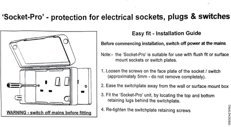 BabySecurity Double Electric Plug Socket Cover - White