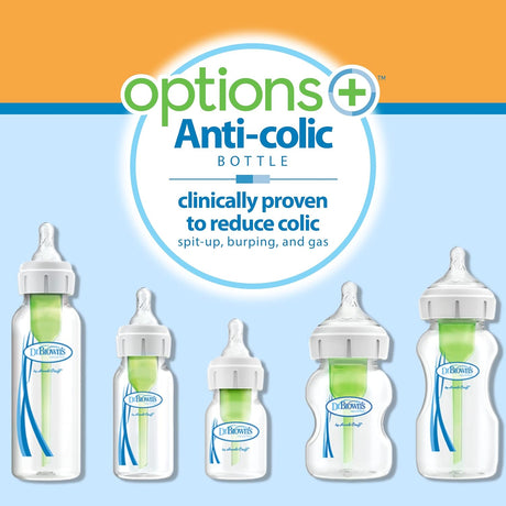 Dr Brown’s Natural Flow Options+ Anti-Colic Bottle Gift Set - Pink